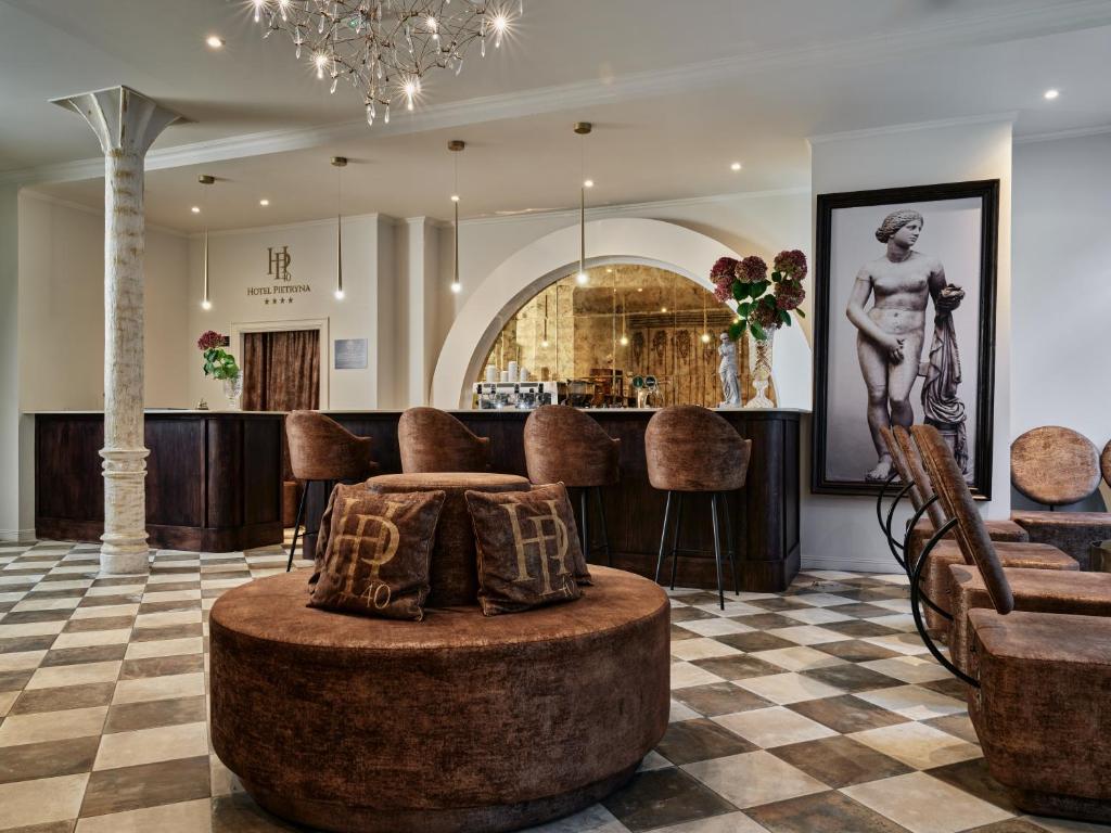 Posezení v ubytování Hotel Pietryna