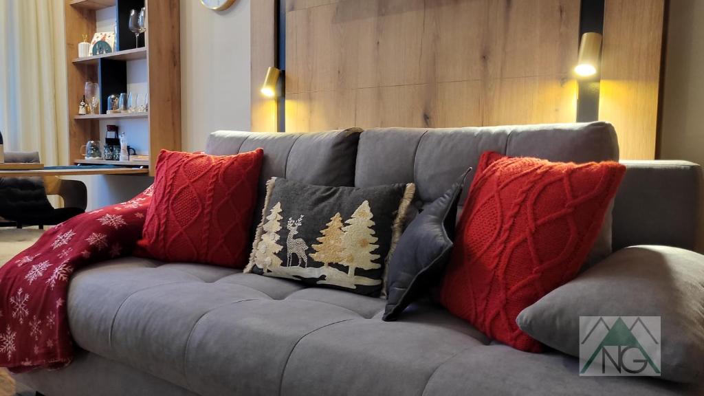 Posezení v ubytování Pinewood ANG luxurious apartment A32