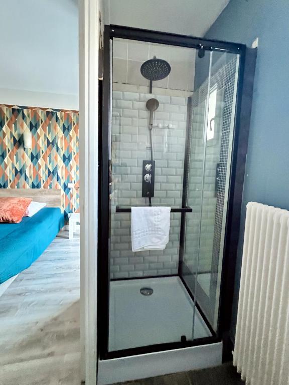 Koupelna v ubytování Hôtel Le Littoral - Berck sur Mer