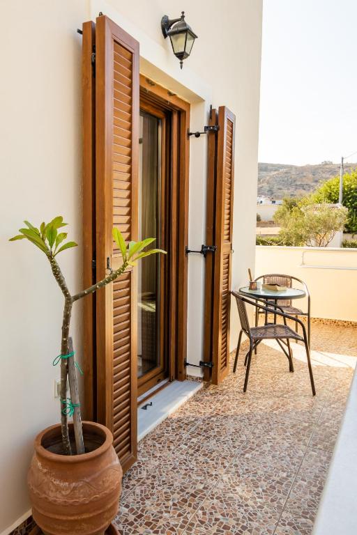 Balkón nebo terasa v ubytování Olive Studios Karpathos Studio #4
