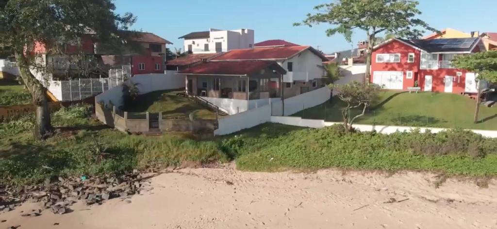 an aerial view of a house at Barra Velha - Itajuba Beach House in Itajubá