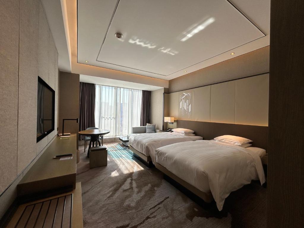 Hangzhou Marriott Hotel Lin'an - 商务客房，有两张单人床 - 高地板