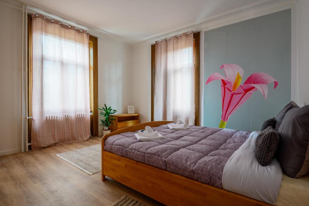 Postel nebo postele na pokoji v ubytování Gruben Apartments 3 Schlafzimmer