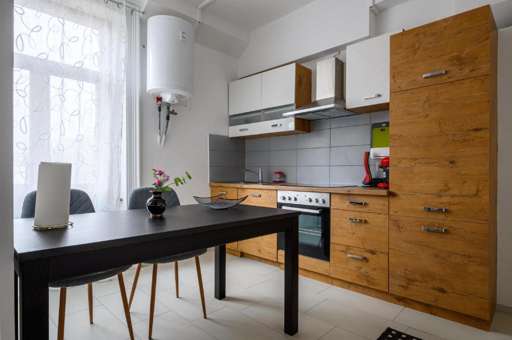 Kuchyň nebo kuchyňský kout v ubytování Gruben Apartments 3 Schlafzimmer