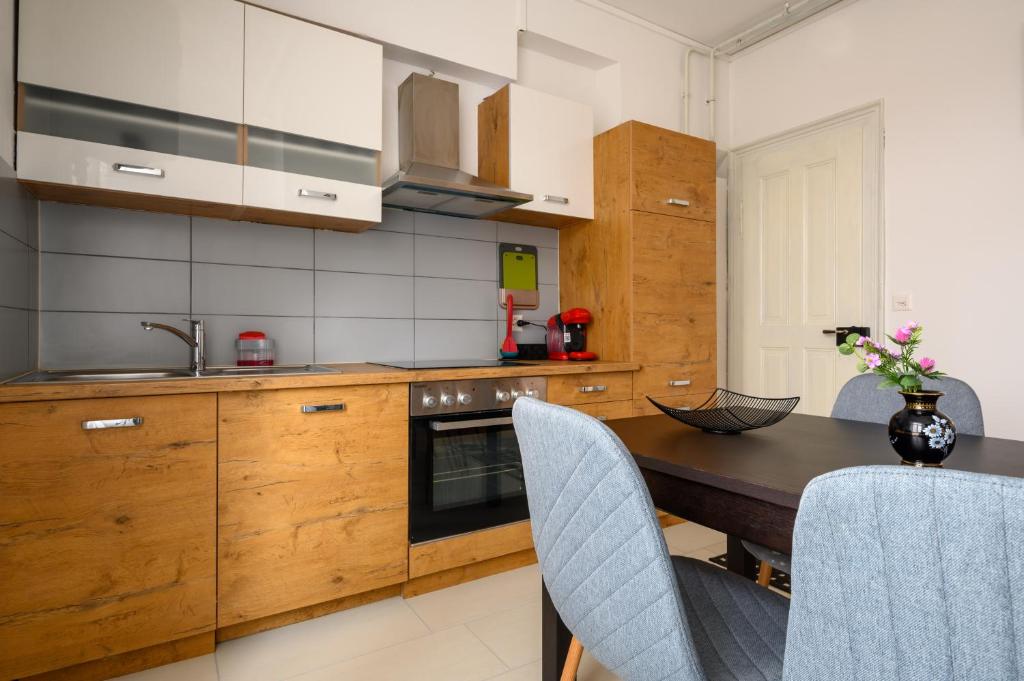 Kuchyň nebo kuchyňský kout v ubytování Gruben Apartments 3 Schlafzimmer
