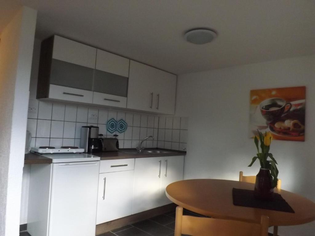 Kuchyň nebo kuchyňský kout v ubytování Wehlener Landhaus in Stadt Wehlen, Sächsische Schweiz