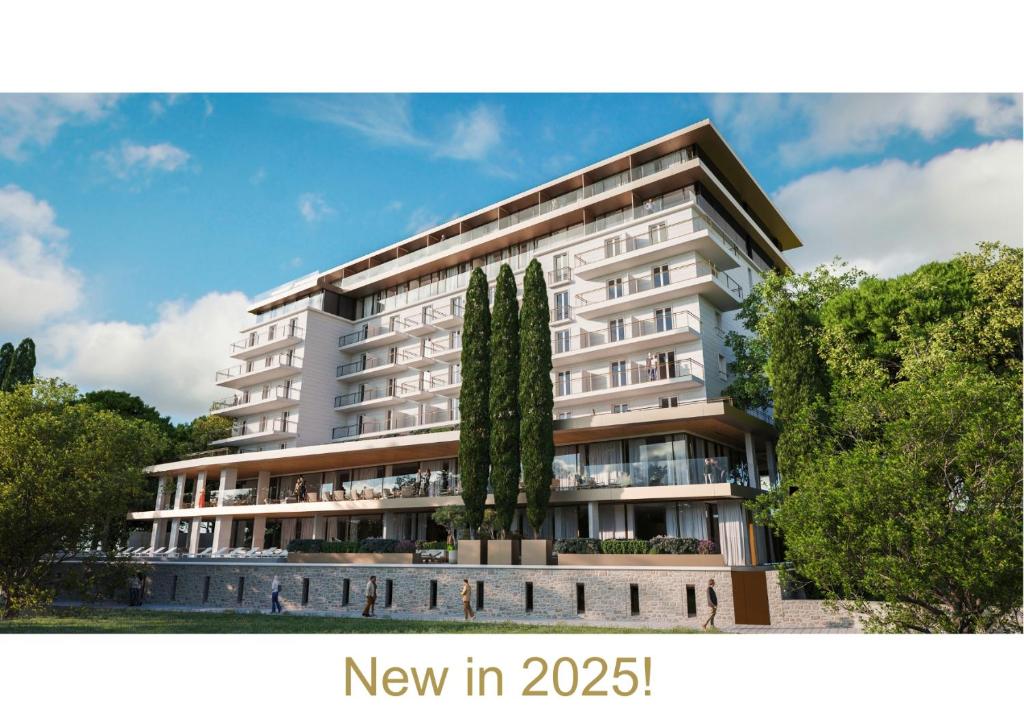 a rendering of a new apartment building with trees at Amadria Park Grand Hotel 4 Opatijska Cvijeta in Opatija