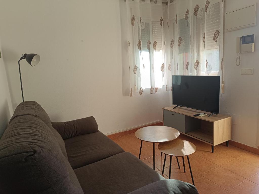 TV a/nebo společenská místnost v ubytování Bahía de Vera Apartamento Luisa