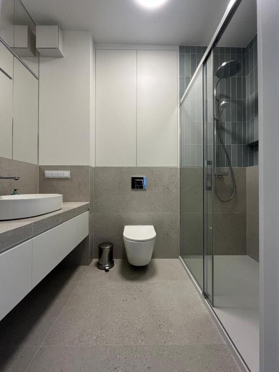 Koupelna v ubytování Apartament N13