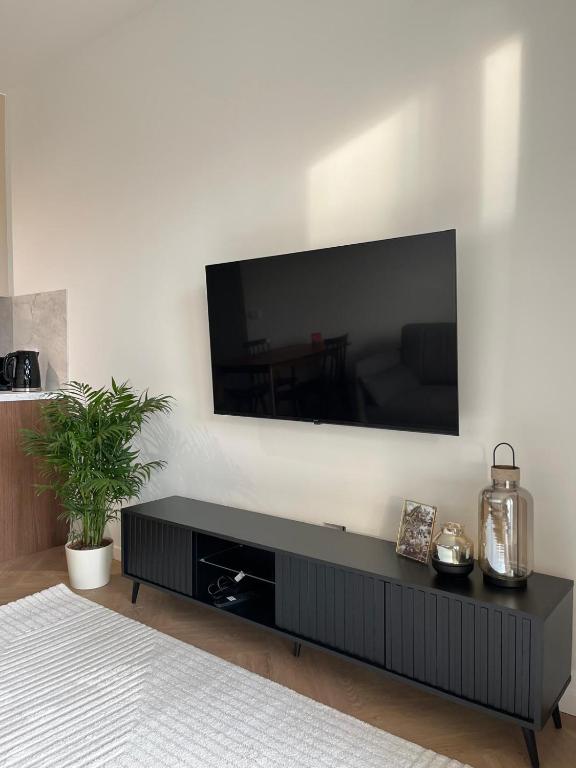 TV a/nebo společenská místnost v ubytování Apartament N13
