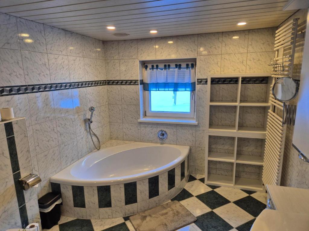 Koupelna v ubytování Ferienhaus Alfenz