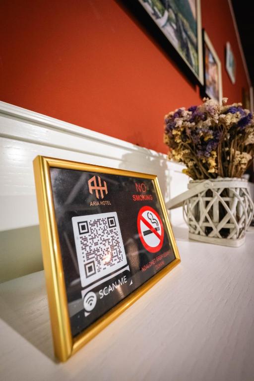 Certifikát, hodnocení, plakát nebo jiný dokument vystavený v ubytování Hotel Aria