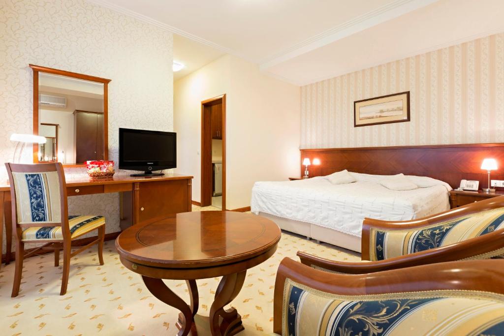 Voodi või voodid majutusasutuse Hotel Orasac toas