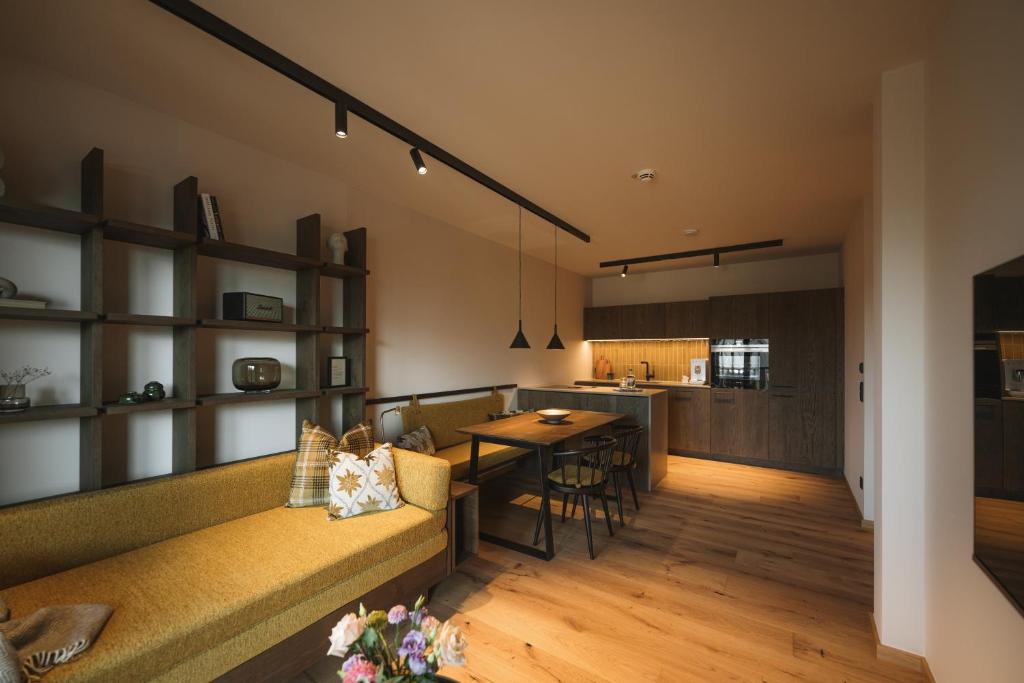 Kuchyň nebo kuchyňský kout v ubytování Agrad Chalets