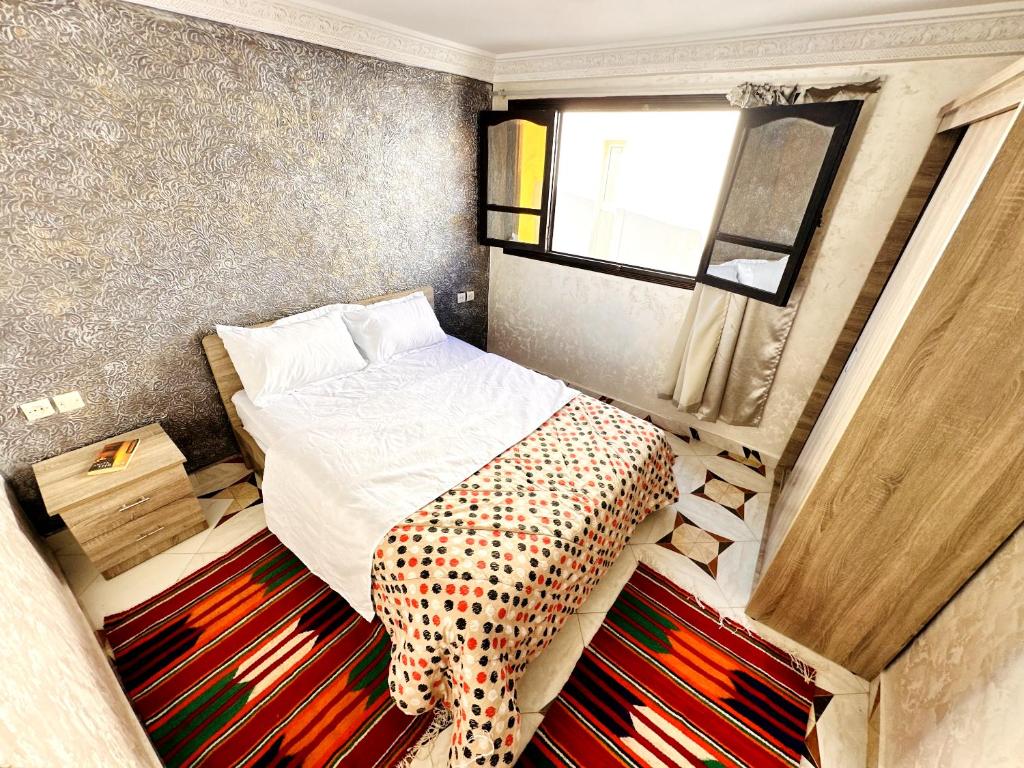 Postel nebo postele na pokoji v ubytování Atlas Hostel Taghazout