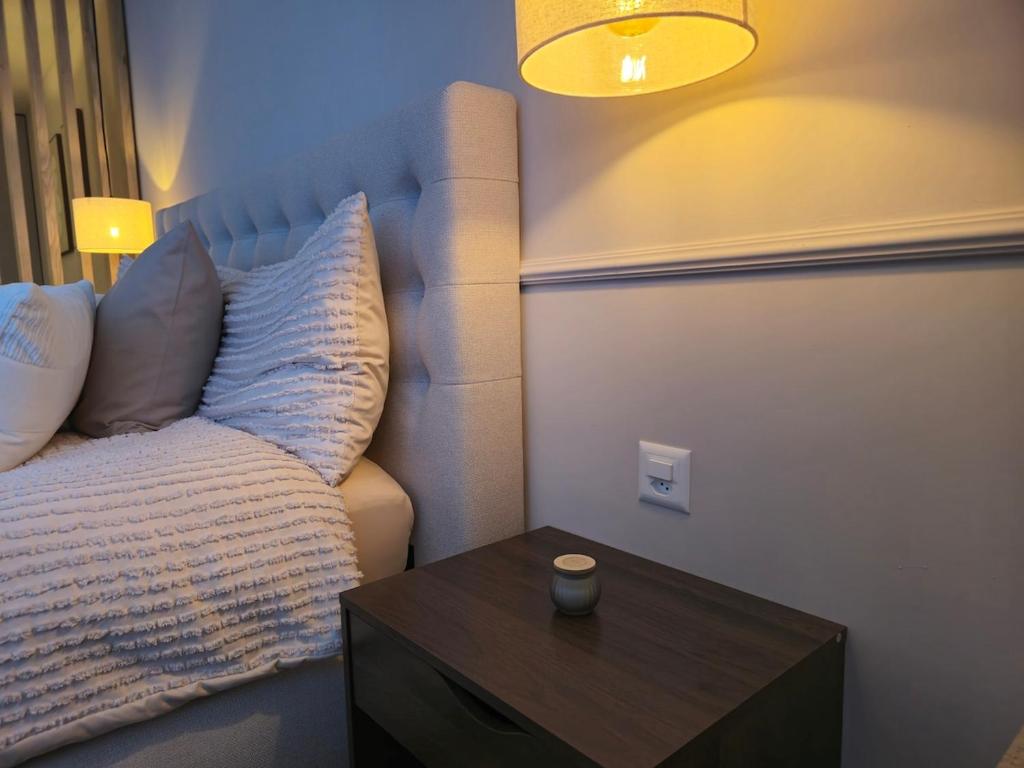Postel nebo postele na pokoji v ubytování Wohnung nähe Bahnhof und Skistation