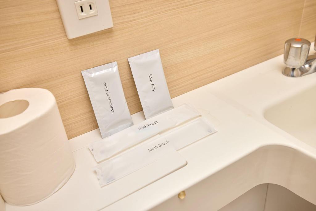 Koupelna v ubytování Kyo-wa Hotel