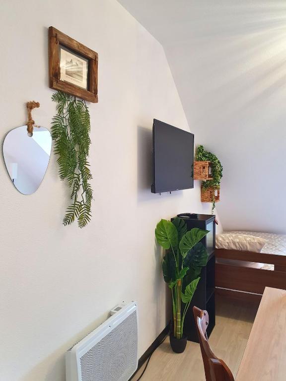 TV a/nebo společenská místnost v ubytování BelleÉtoile - Wifi - Clim - Vue
