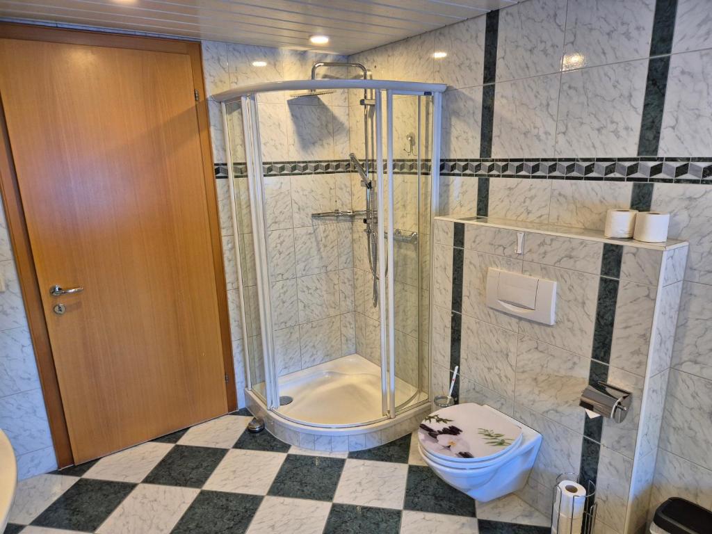 Koupelna v ubytování Ferienhaus Alfenz