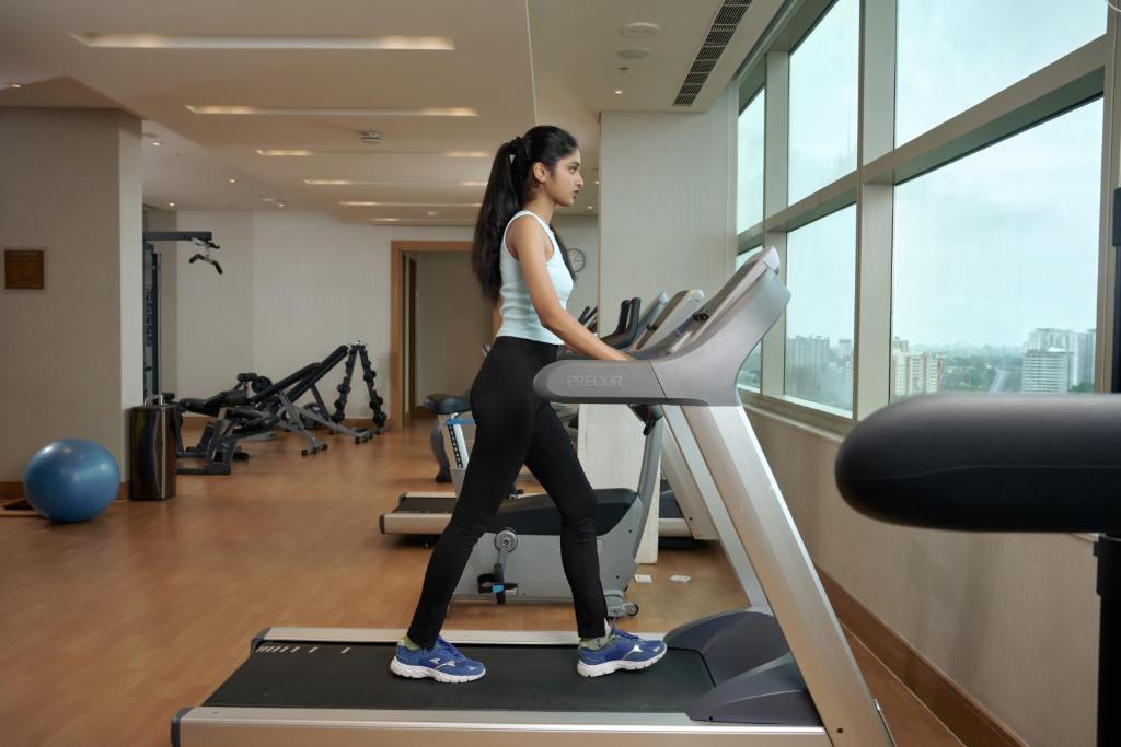 Fitness centrum a/nebo fitness zařízení v ubytování Four Points by Sheraton Kochi Infopark