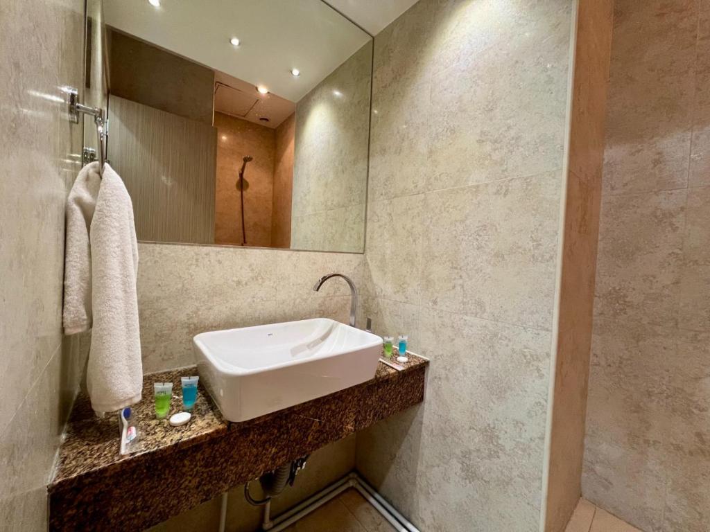 Koupelna v ubytování YVN Tumanyan Hotel