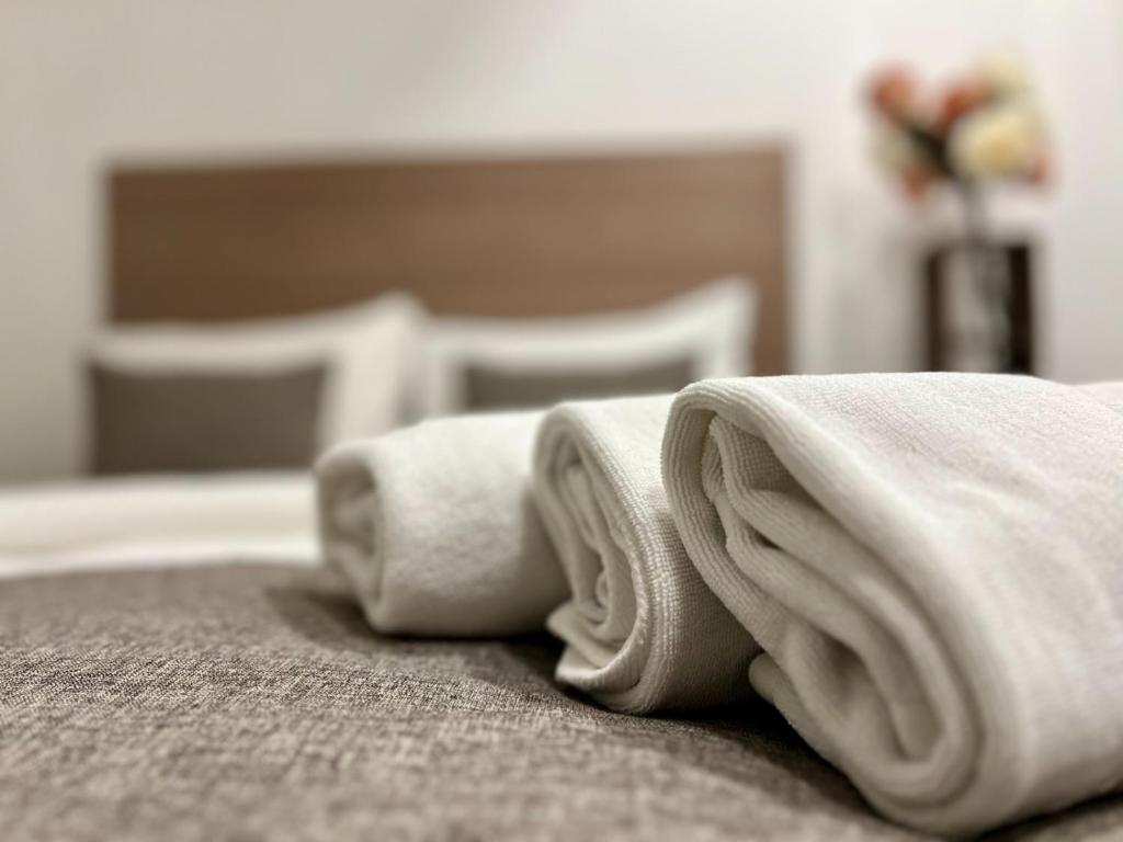 Postel nebo postele na pokoji v ubytování YVN Tumanyan Hotel