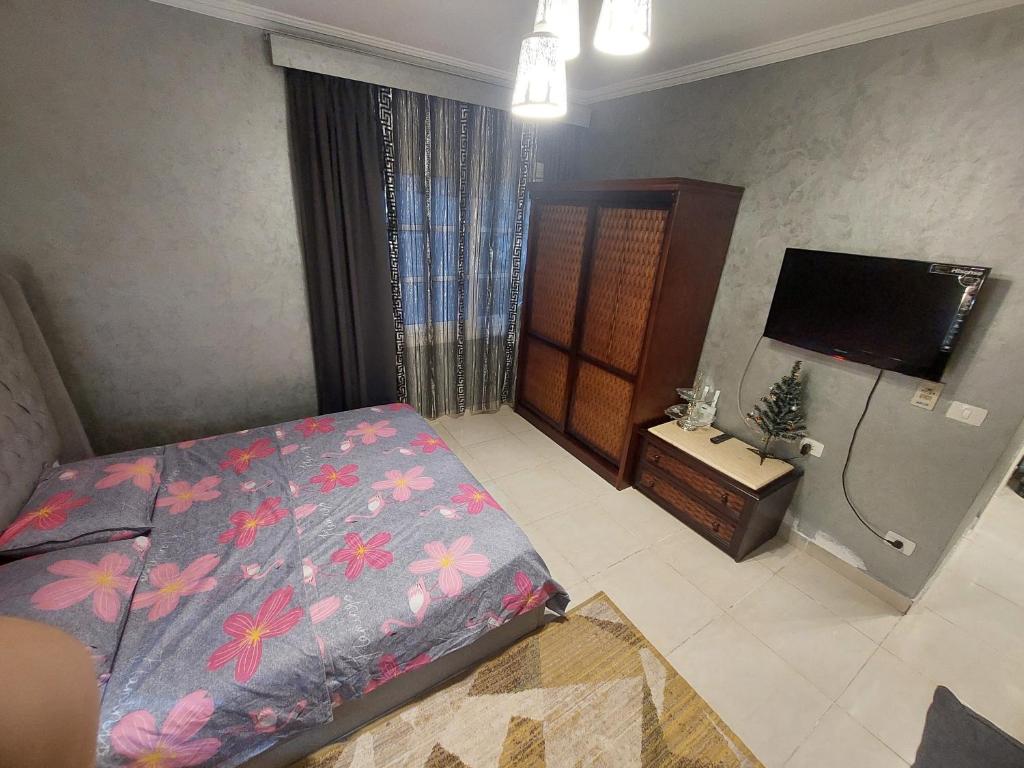Postel nebo postele na pokoji v ubytování Studio in Delta Sharm Resort