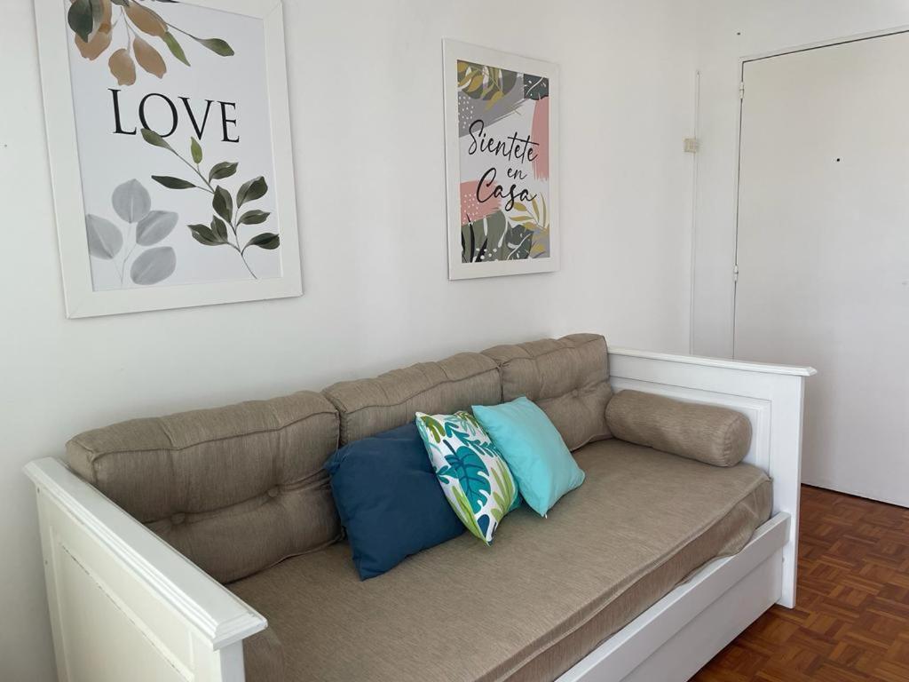 منطقة جلوس في Piso 24 vista al Obelisco