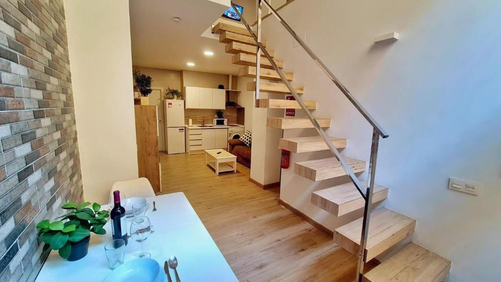 Kuchyňa alebo kuchynka v ubytovaní Duplex Huelin I & Beach