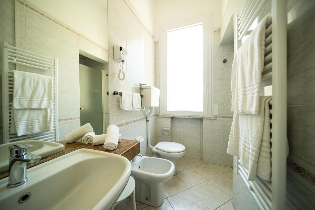 Koupelna v ubytování Hotel Rosabianca