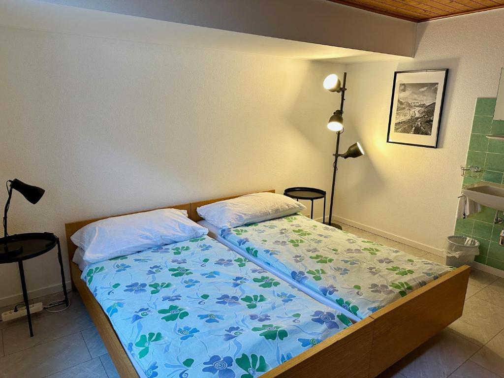Letto o letti in una camera di Zimmervermietung Ackersand