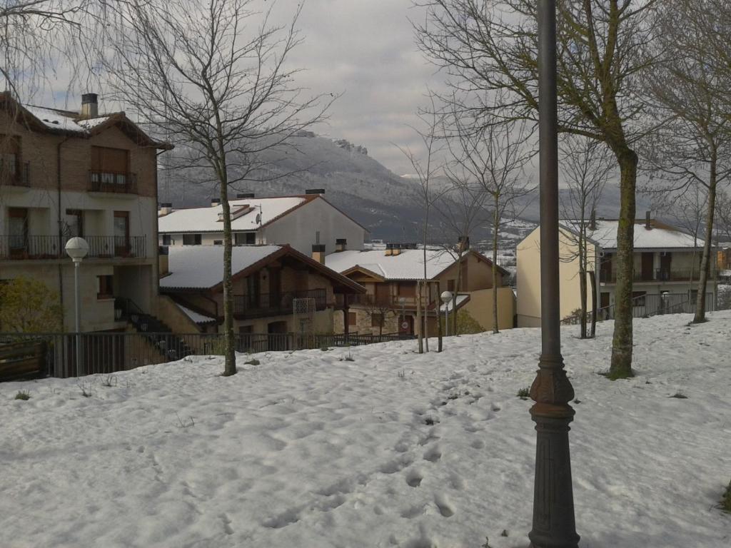 Apartamento Rural Arluzepe en invierno