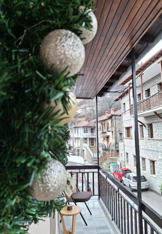 Balkón nebo terasa v ubytování Αγνάντι