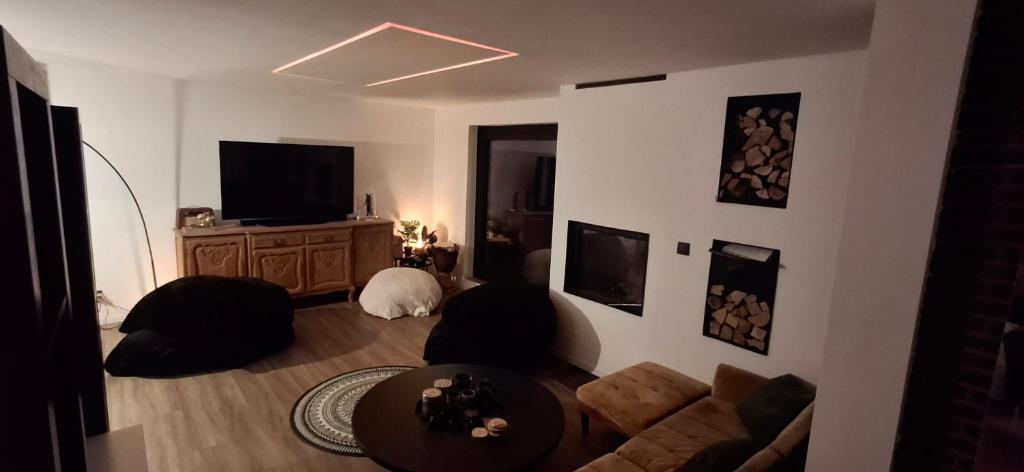 TV a/nebo společenská místnost v ubytování Apartment in Vichte 1 Bedroom