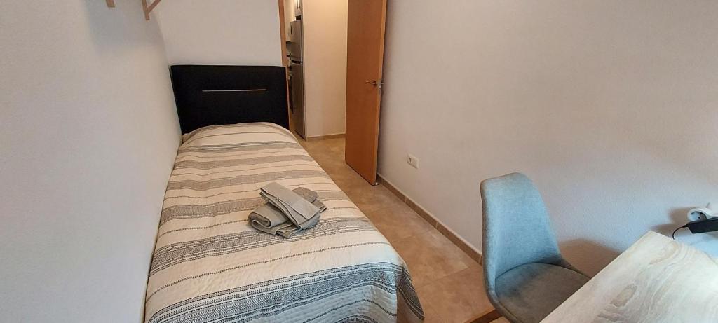 Postel nebo postele na pokoji v ubytování Apartamento Antina 12 en Santa Pola