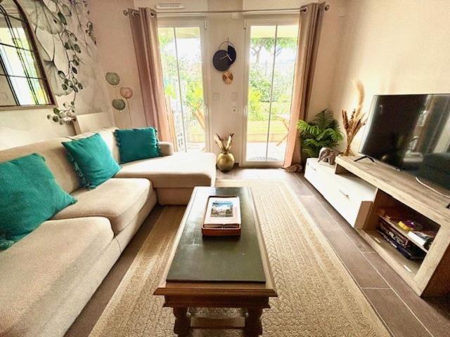 Televízia a/alebo spoločenská miestnosť v ubytovaní Le Plessis Capitale - Appartement entier avec jardin