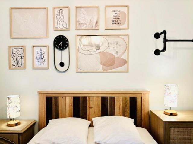 Posteľ alebo postele v izbe v ubytovaní Le Plessis Capitale - Appartement entier avec jardin