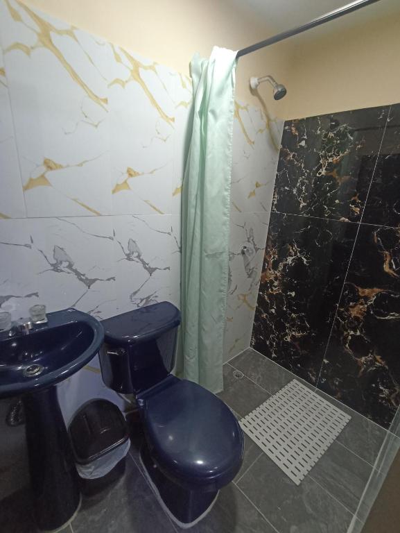 Koupelna v ubytování Hotel San Vicente