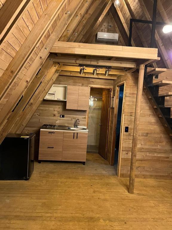 Kuchyň nebo kuchyňský kout v ubytování Glamping Verde Melcocho