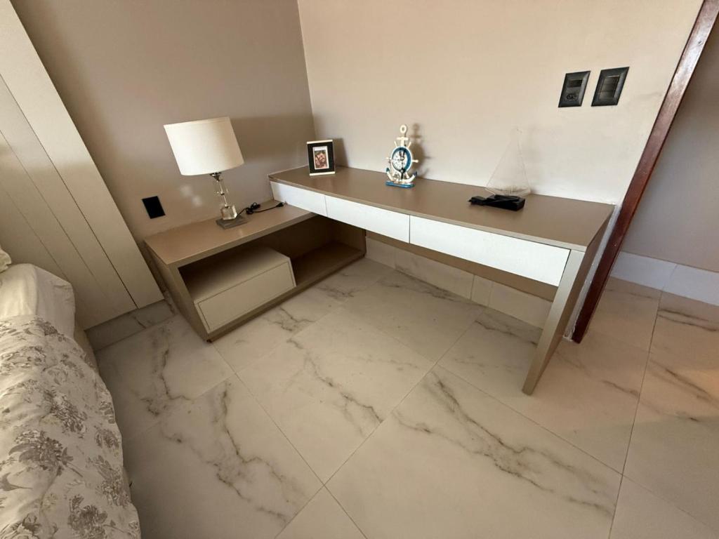 Ένα ή περισσότερα κρεβάτια σε δωμάτιο στο Casa píer só emoções