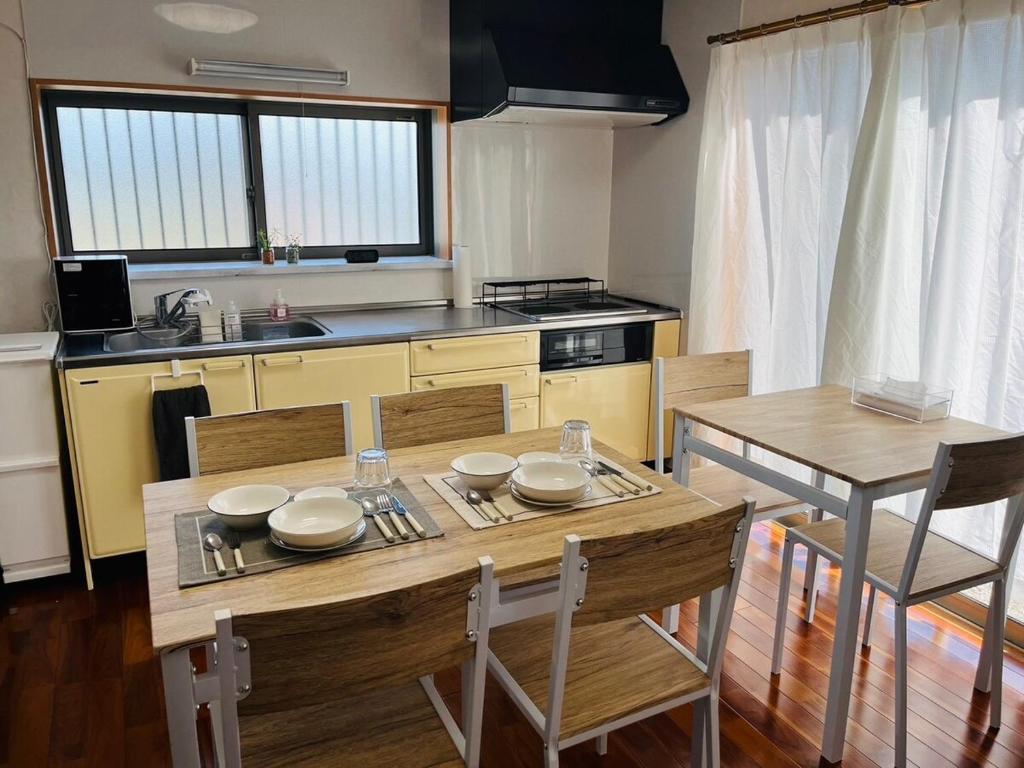 Kuchyň nebo kuchyňský kout v ubytování Nest Kisarazu