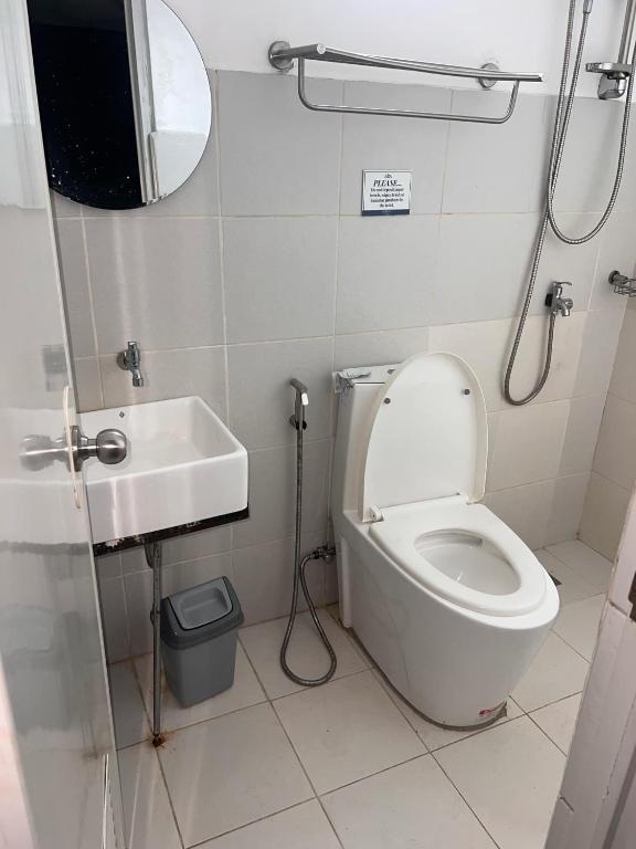 Koupelna v ubytování AJ Tourist Inn