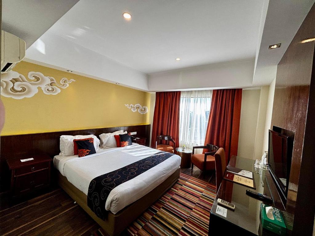 Postel nebo postele na pokoji v ubytování Hotel Shambala
