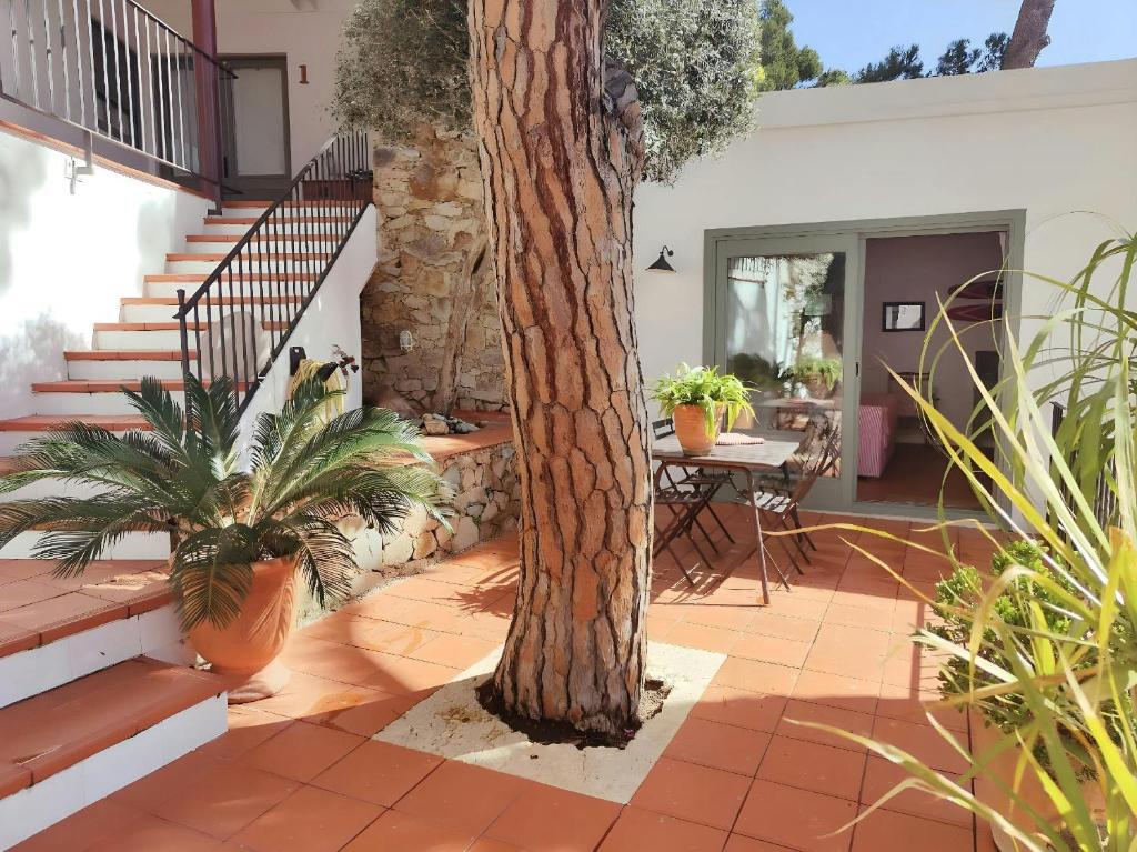 Balkón alebo terasa v ubytovaní T2 · Sunny duplex with garden 50m from beach