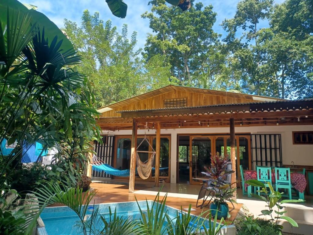 Zahrada ubytování Casa Lucas