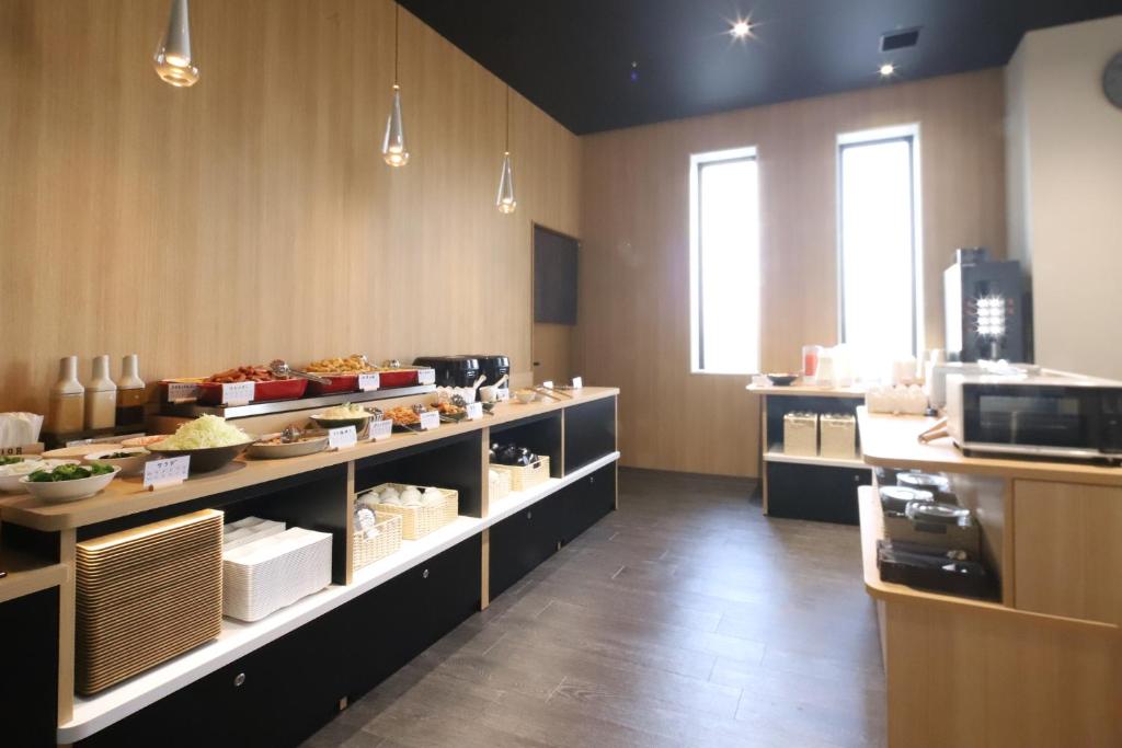 Kuchyň nebo kuchyňský kout v ubytování AB Hotel Nakatsugawa