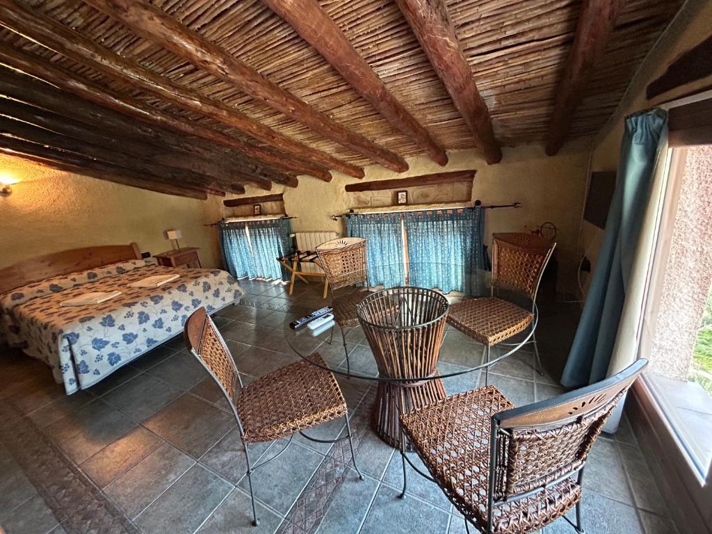 Ένα ή περισσότερα κρεβάτια σε δωμάτιο στο Alojamiento Rural Casa Honda