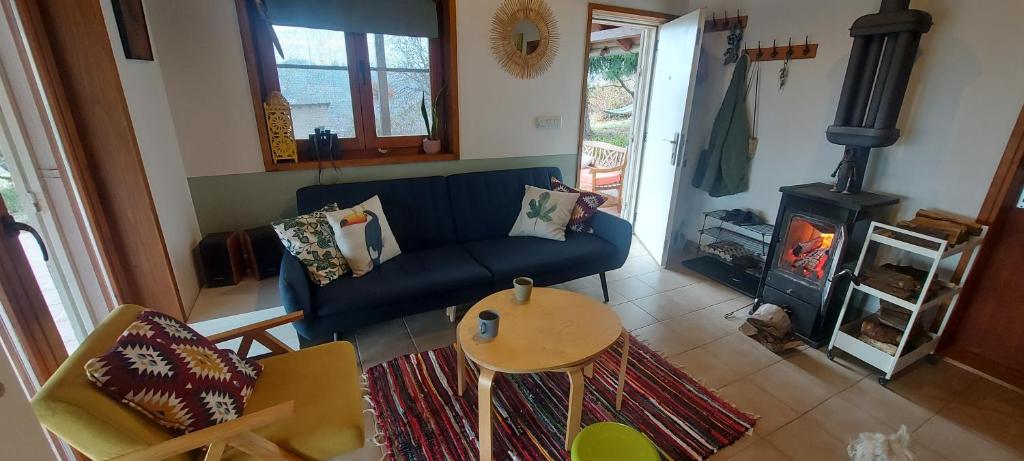 Χώρος καθιστικού στο Hacienda Guster