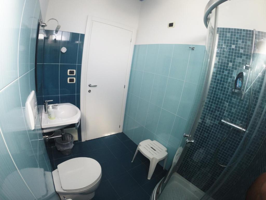 Koupelna v ubytování B&B Via Gallipoli