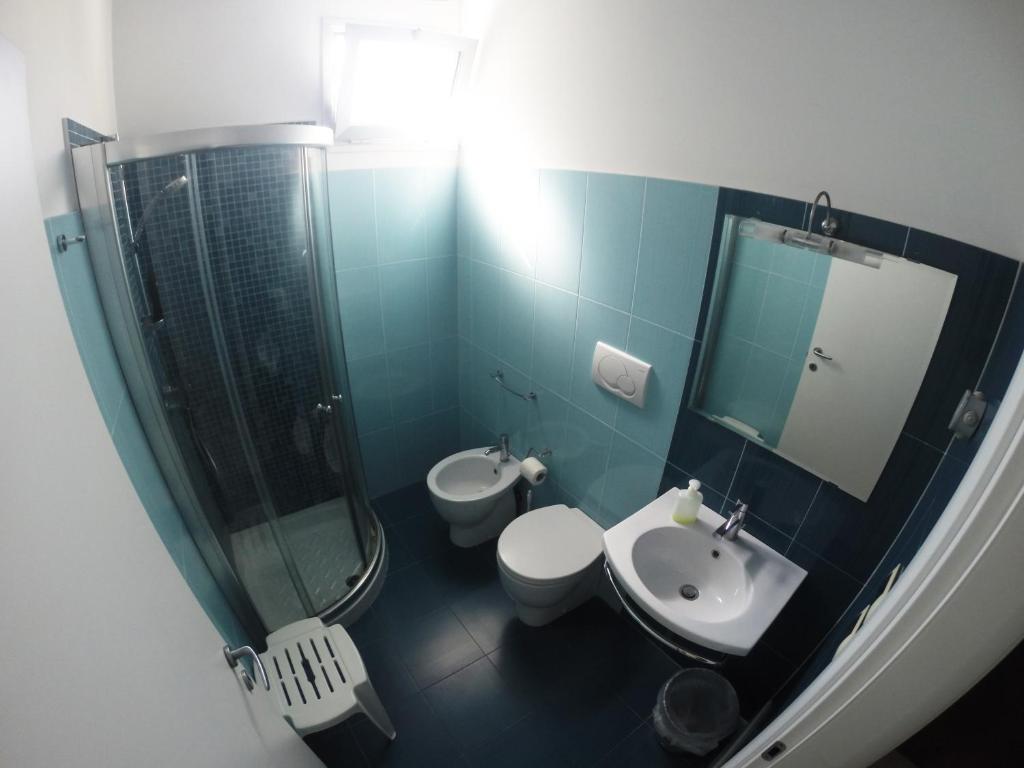 Koupelna v ubytování B&B Via Gallipoli